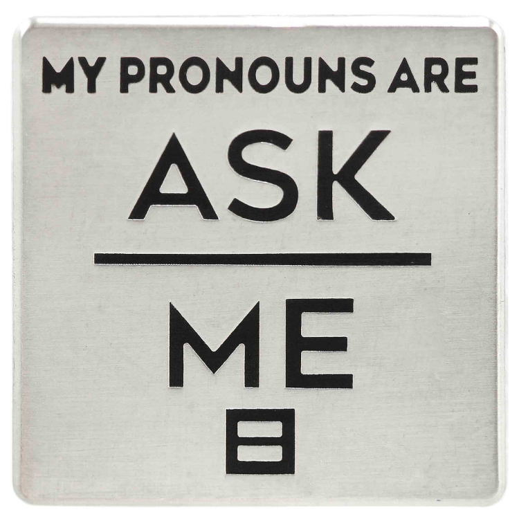 hrc human rights campaign gay lgbtq+ my pronouns are lapel pin