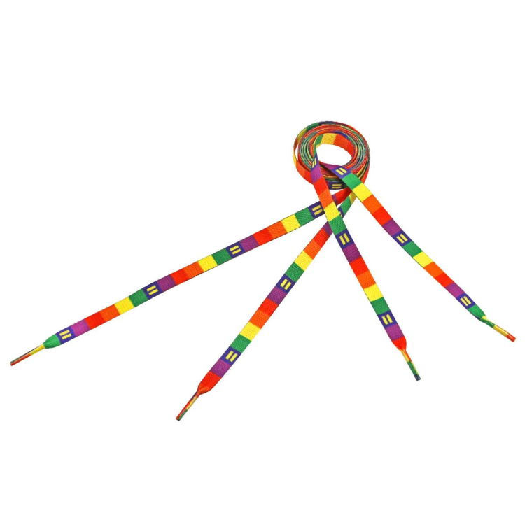rainbow pride shoelaces