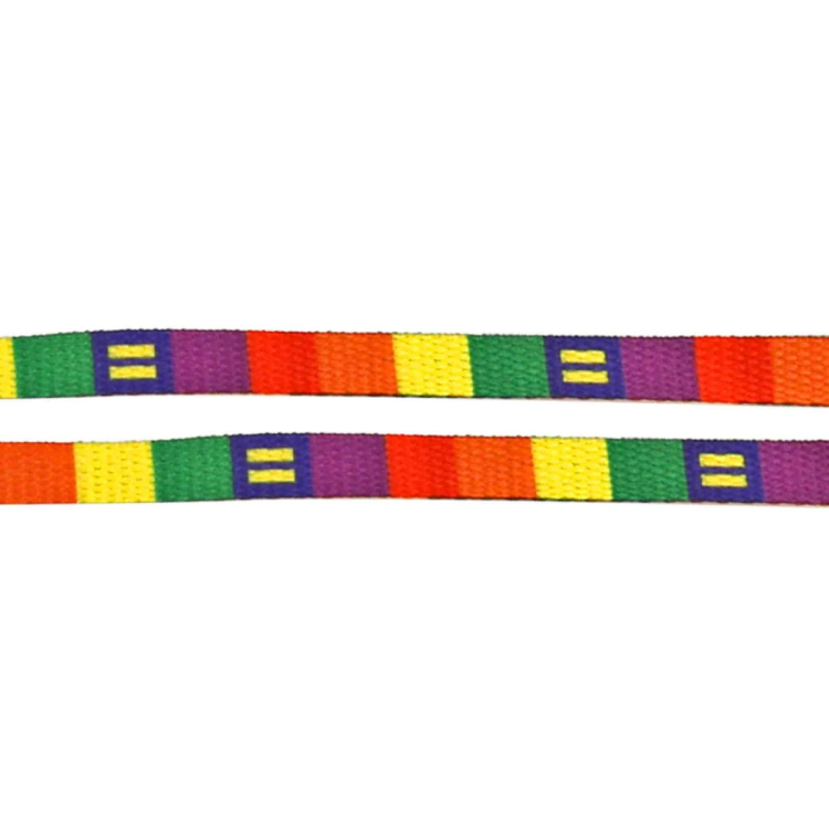 hrc rainbow block shoe lace gay lgbtq+ equality