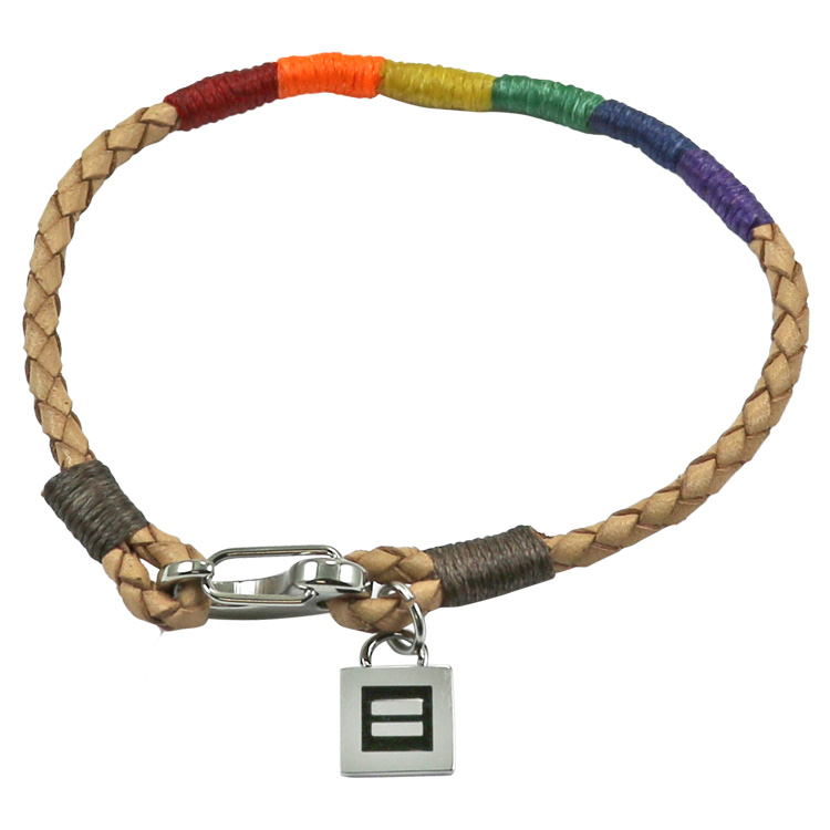 Rainbow Braided Wristband