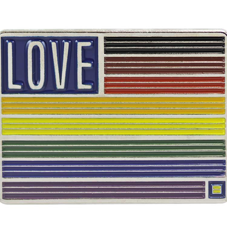 Details about   Rainbow Flag Enamel Lapel Pin L004PC LGBTQ Human Rights Equality 