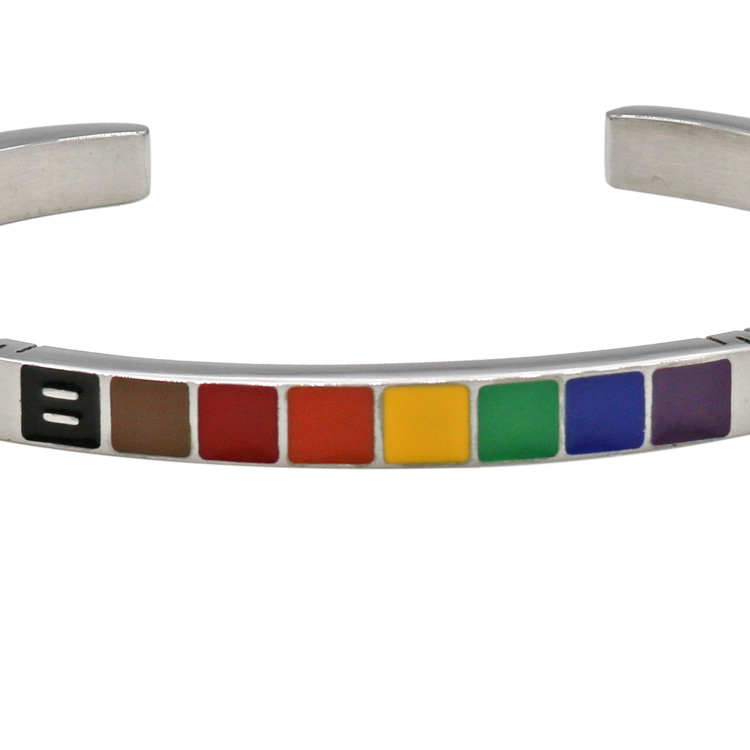 More Color More Pride Rainbow Cuff Bracelet