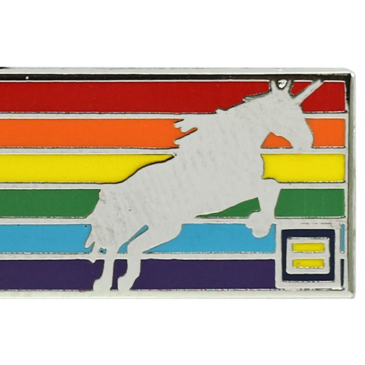 Unicorn Rainbow Lapel Pin