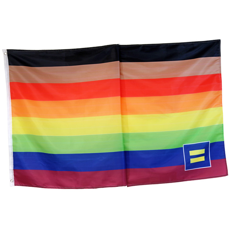 Rainbow Pride Equal Sign Flags Hrc