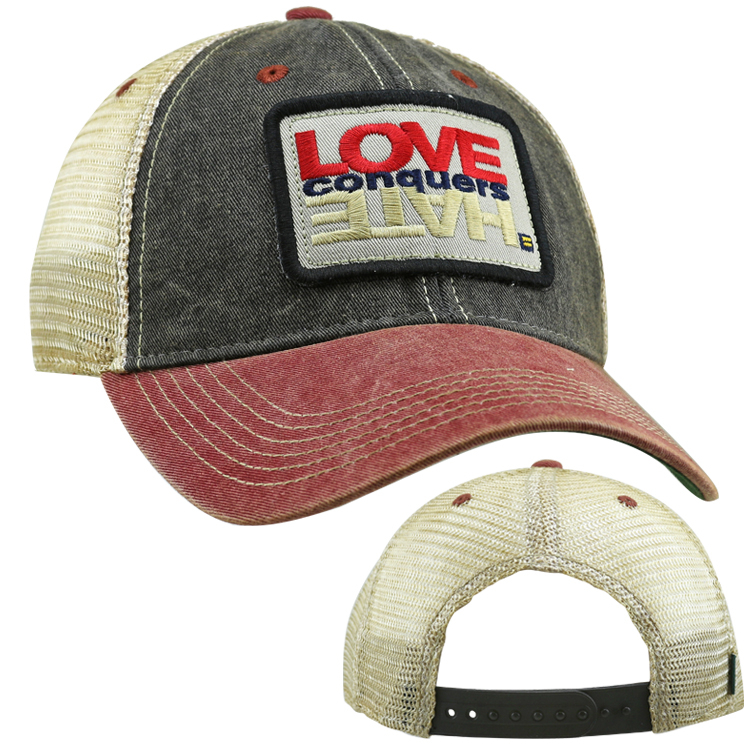 Love Conquers Hate® Two Tone Hat