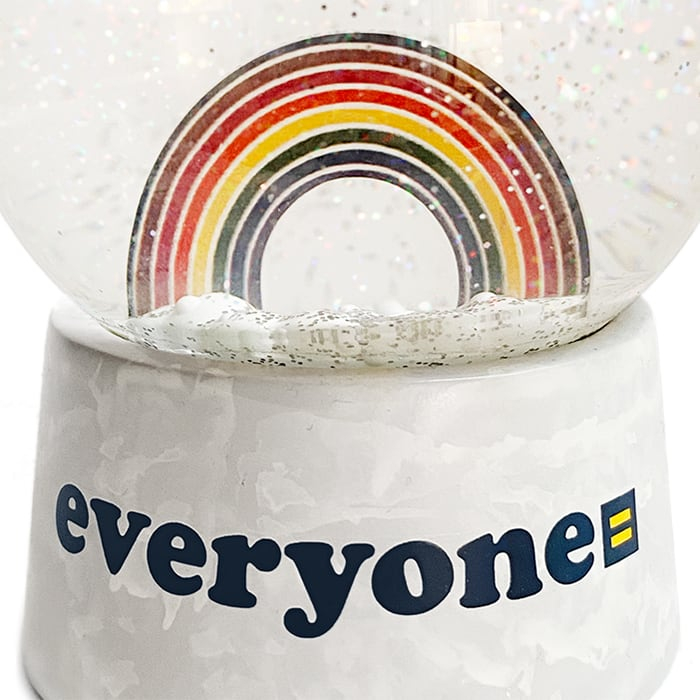Everyone Rainbow Snow Globe