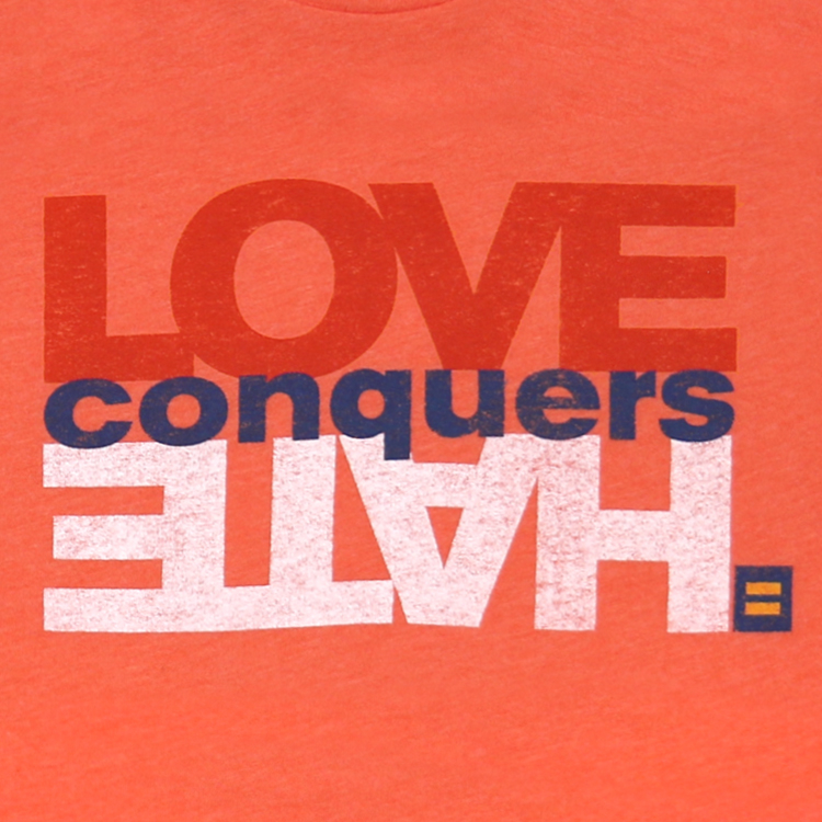 Love Conquers Hate Gun Safety T-shirt