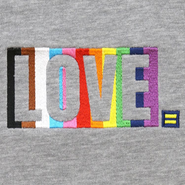 Love Progress Rainbow Embroidered Sweatshirt