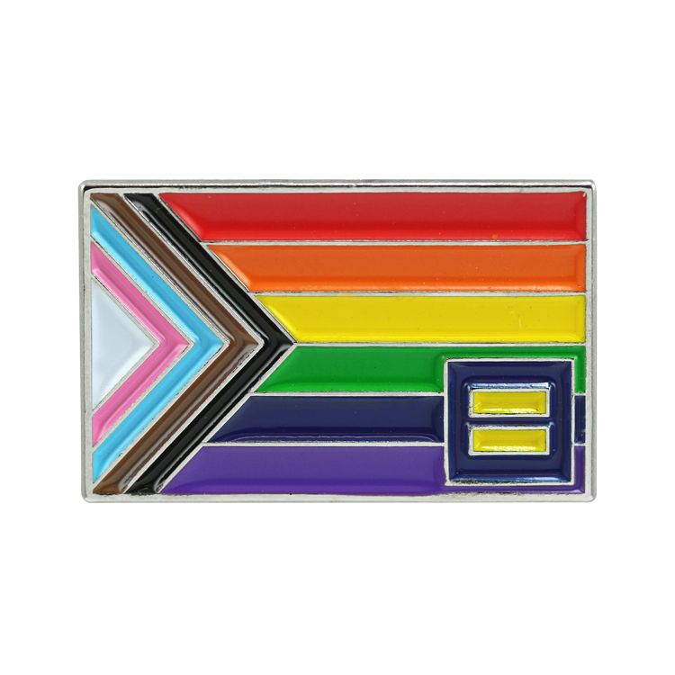 Progress Rainbow Flag Lapel Pin