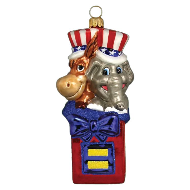 HRC human rights campaign gay LGBTQ+ rights equality unite holiday christmas gay ornament joy to the world