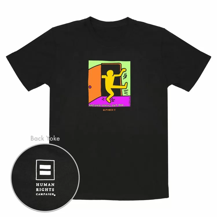 Keith Haring T Shirt M Black by Human Rights Campaign