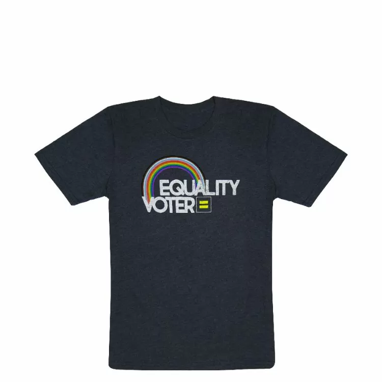 Equality Voter Rainbow T shirt HRC